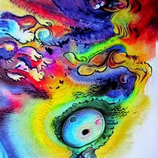 , 3D, Water Color, Trippy, Oil Painting, Water Color, 3D