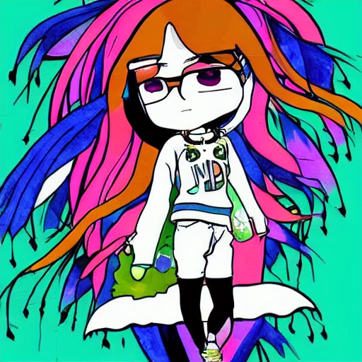 美女 ， Trippy, Cartoon