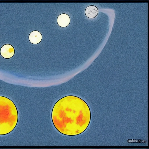 flat earth, three moons, three suns,, Cartoon