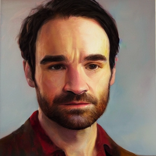 Charlie Cox, Oil Painting