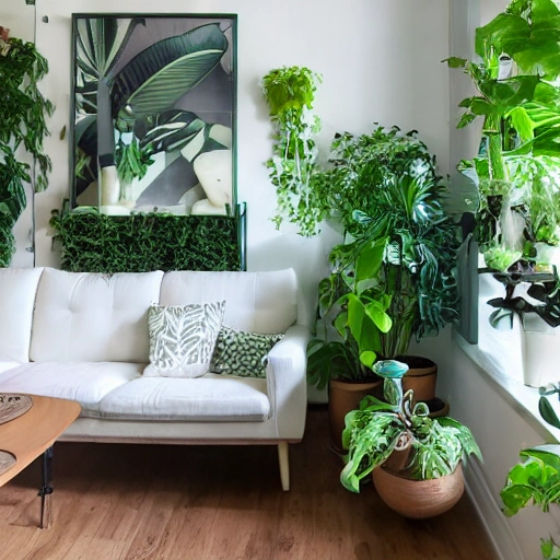 plant themed apartment