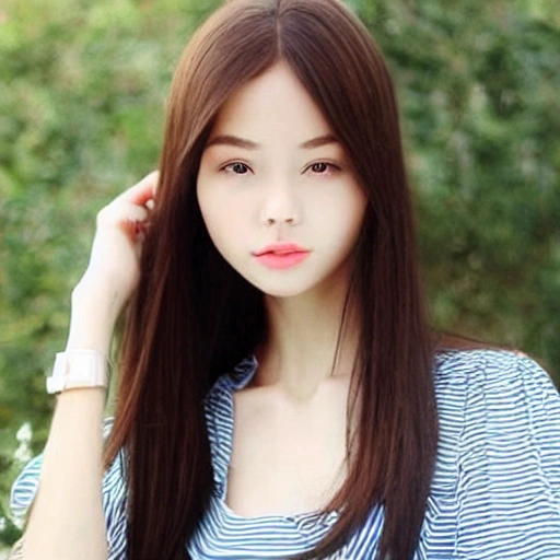  The Combination of Chinese and Western Girls' Appearance 