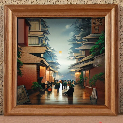 小熊维尼和习近平散步, 3D, Oil Painting, 3D, 3D, 3D