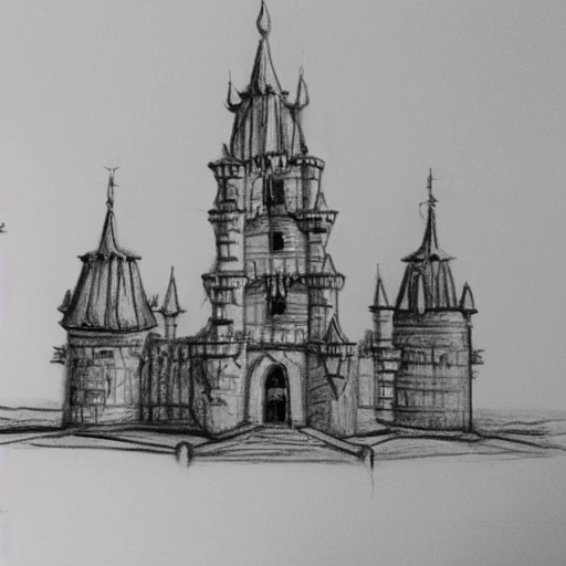  castillos, Pencil Sketch