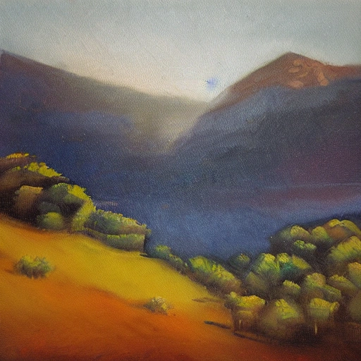 paisaje, Oil Painting 