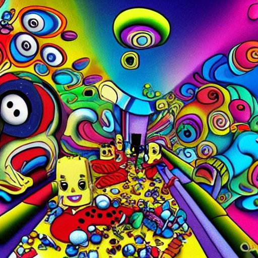 , Cartoon, 3D, Cartoon, Trippy