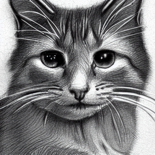 cat, Pencil Sketch