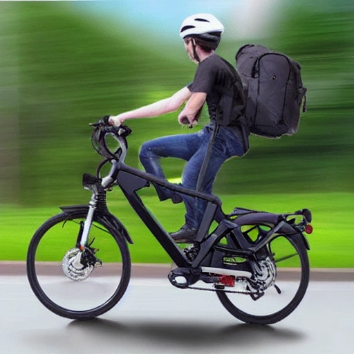 Electric variable speed bicycle, 3D