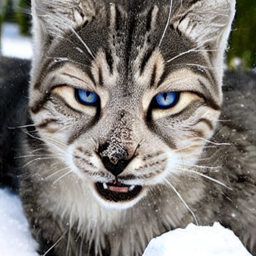 /imagine prompt Tundra cat