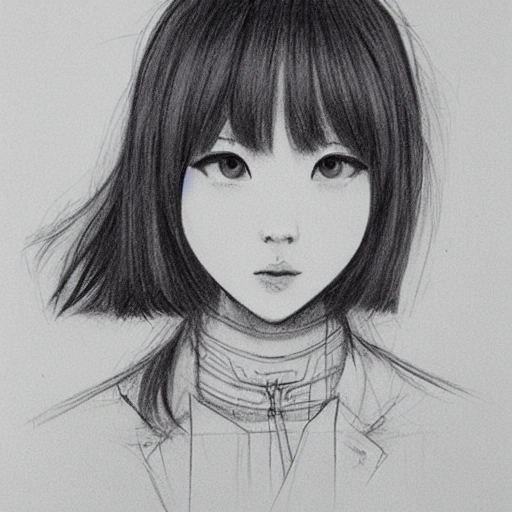 , Pencil Sketch老鱼干简约