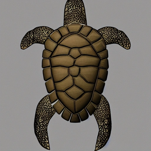 digital detailed full body of anthropomorphic female turtle 
