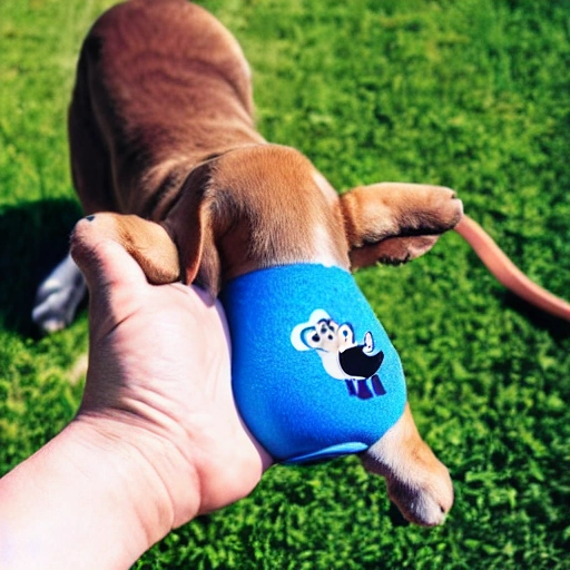 Kibbles, Labrador Retriever, Polyester track, Sunny day, Blue sky, Cat, Milk, 3D