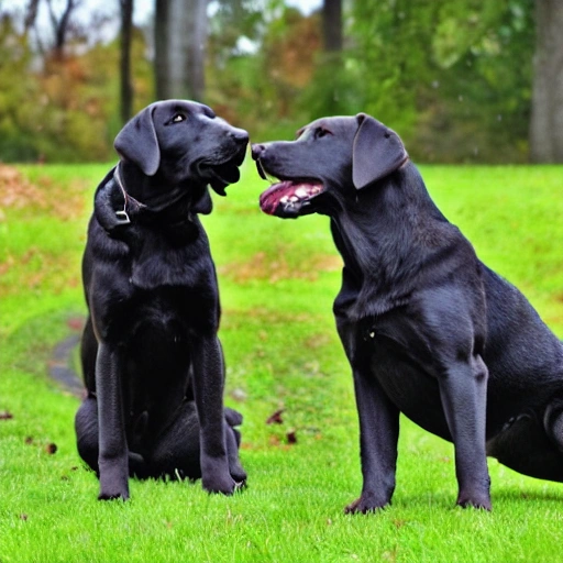 Labrador Retriever, eat, park, adorable, rainy day, 3D