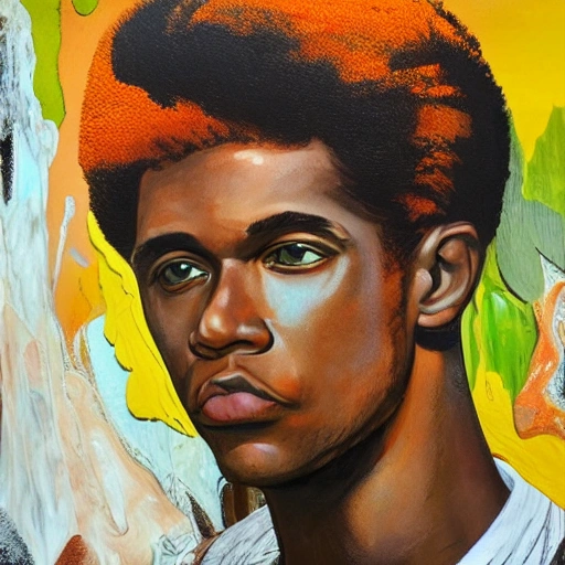 
**julius erving, ivory and orange colors, highly detailed, slightly vintage, pop art, somewhat abstract, wet, watery, glistening, shiny, acrylic and oil paint, detailed, illustration by Genevieve Leavold, Stanley Artgerm, and Ilya Kuvshinov --ar 1:2 --v 5 --v 5 --v 5** - <@1074182644666998884> (relaxed)