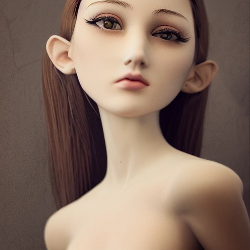 High quality realistic and realistic girl elegant and proud