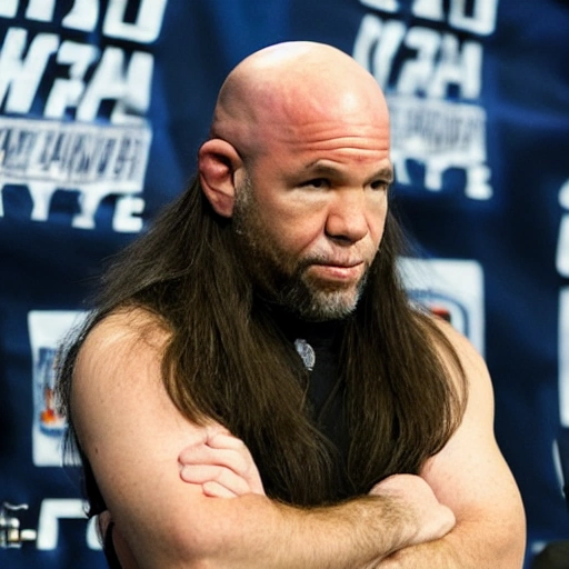 dana white with long hair