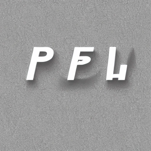 LOGO，Capital Letter P，flow path