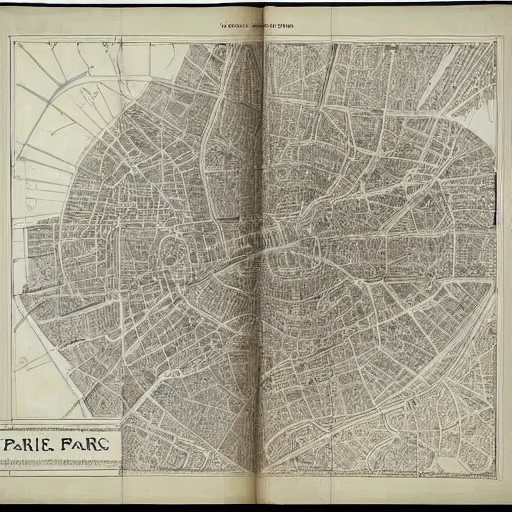 topographique plan of Paris