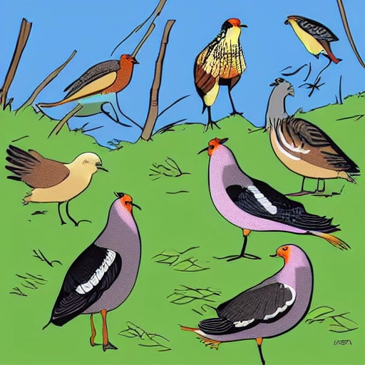 aves de colombia, Cartoon