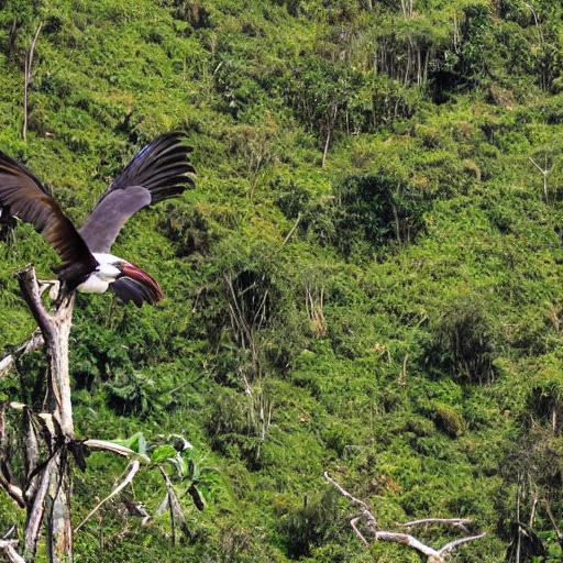 wamr colombian nature scene of a condor