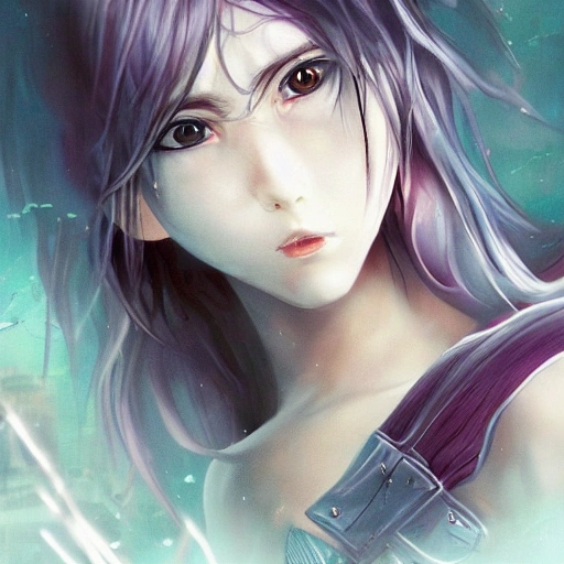 best quality, masterpiece,highly detailed,semi-realistic,1girl,upper body,raiden shogun,(ulzzang-6500-v1.1:0.5),large breasts,perfect face,glowing eyes,long hair,purple hair,hair ornament,lightning in sky,night sky,ancient building in background,depth of field,looking at viewer,naked,