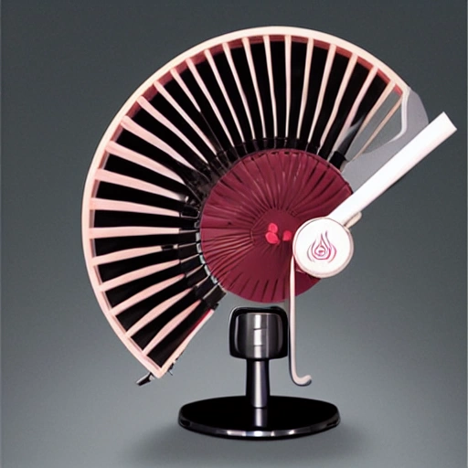 Social avatars，Folded folding fan，The fan head is a bent barbell，The fan consists of the luxury brand name.