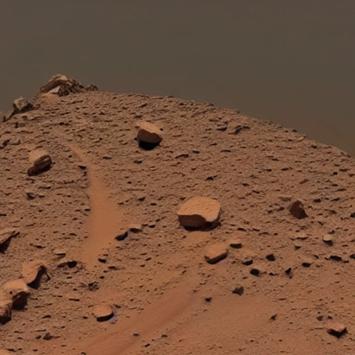 Please generate a photo of the cat standing on the Great Wall of Mars for me