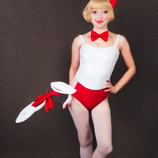 snap shot,Bunny girl,leather leotard,white rabbit ears,red bow tie,to serve customers,bar,short hair