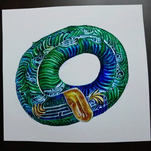 fondo blanco, quetzalcoatl blanco con dorado, , Water Color, 3D