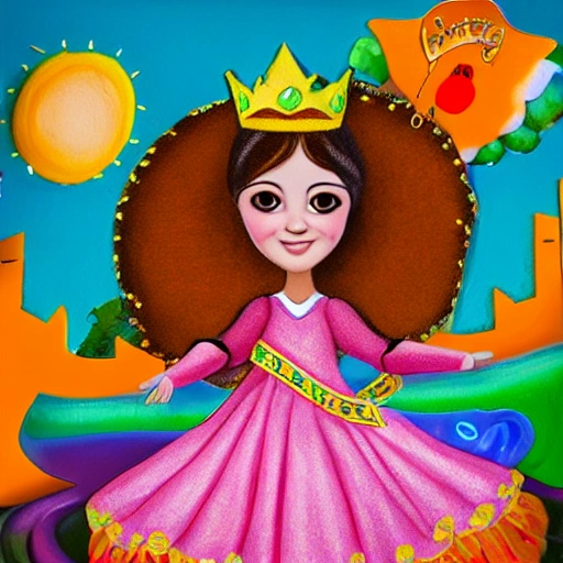 La caricatura de la princesa hermosa con cabello largo para pintar es una imagen digital que muestra a una princesa joven y hermosa con un vestido largo y elegante. La princesa tiene el cabello largo y ondulado que cae sobre sus hombros y está adornada con una corona de diamantes. Su rostro es delicado y está dibujado con rasgos suaves y femeninos. La princesa tiene grandes ojos brillantes y una sonrisa encantadora. El vestido de la princesa es largo y está decorado con detalles intrincados, como encajes y bordados. El vestido tiene un escote en forma de corazón y una falda amplia y esponjosa . La princesa está rodeada de flores y mariposas , lo que le da un ambientemágico y encantador. La imagen está diseñada para ser coloreada por niños y tiene líneas gruesas y definidas para facilitar el proceso de pintura. Los colores utilizados en la imagen son brillantes y vibrantes, lo que la hace atractiva para los niños. En general, la imagen es una representación encantadora y atractiva de una princesa hermosa que seguramente será disfrutada por los niños mientras la pintan.