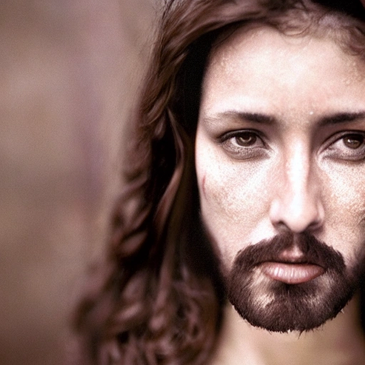 Jesucristo, estilo cinematográfico, color, 8k, retrato, estilo realista, mirar y hablar con la cámara en frente, --ar 9:16
Jesus Christ
, close up portrait photo by Annie Leibovitz, film, studio lighting, detailed skin, ultra realistic, bokeh, sharp features