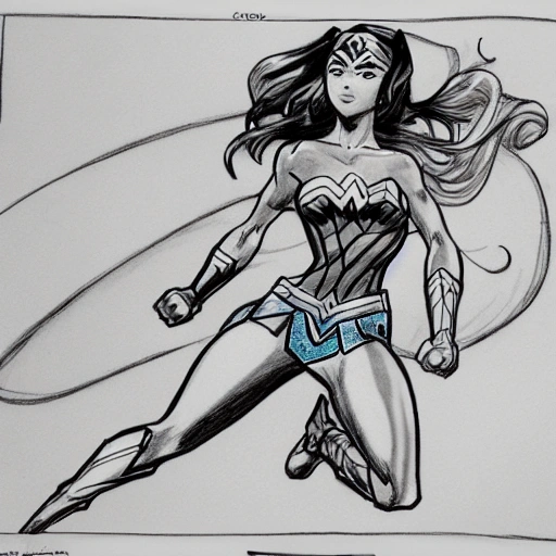 Wonder Woman #3 Drawing by Bill Richards - Fine Art America