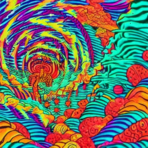 骑着马的驴在天上飞, Trippy