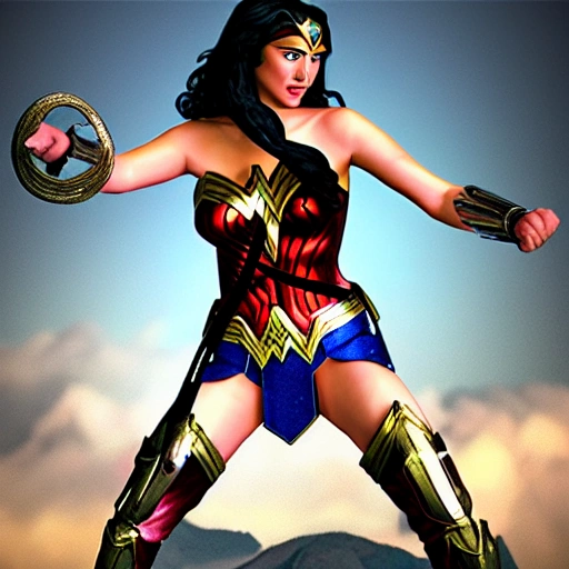 Wonder woman tired , 3D