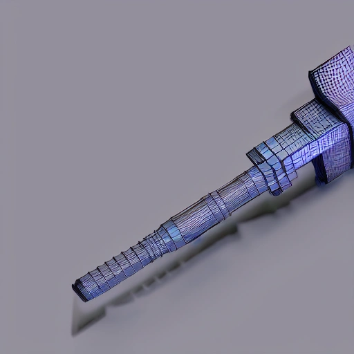 3d render cyberpunk hammer