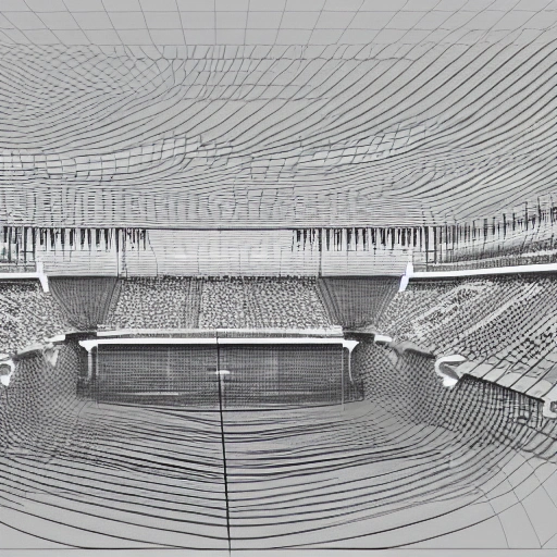 arena concert with a tennis court
, 3D, Pencil Sketch