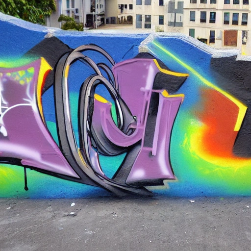 Grafiti in the street, YESENIA Word, 3D