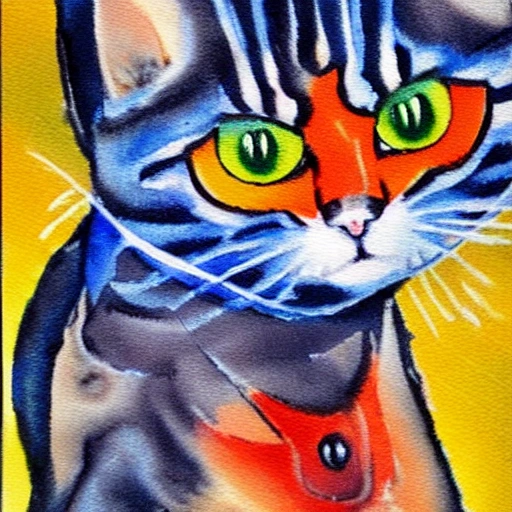 , Water Color ninja cat
, Oil Painting