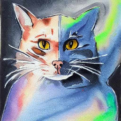 , Water Color ninja cat
, Oil Painting, Pencil Sketch