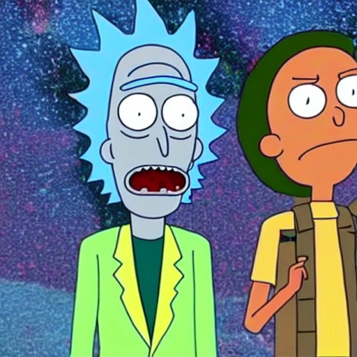 rick and morty visit La Paz city in Bolivia, Trippy