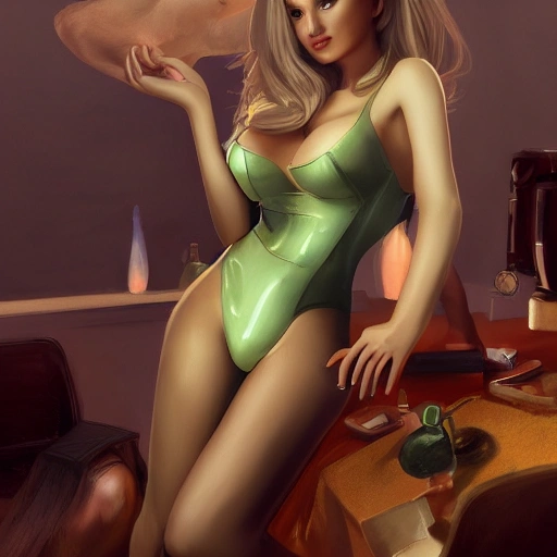 A voluptuous, sexy woman with green eyes, a sensual gaze looking straight ahead, and blonde hair is sitting in a chair, , 8k, hyper realistic, trending in artstation 4k, professional photography, ultra detail, soft studio lighting, cinematic lighting, background blur bokeh defocus dof. by Alena Neenredam, Vecnifane Van Ryzin, Ben Bernn and Pablo Miesin and James Mc Ningith. Drue Ovutengue-Wn. Rovizenberg, Steve Dillon and Marc Blue Fantasy, 8k post-H 640 Whistler Hendrik Keren. Trending on ArtStation, trending on ArtStation. Eater
