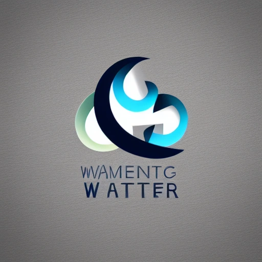 a logo design for a wather company, modern, minimalist, abstract, 3D