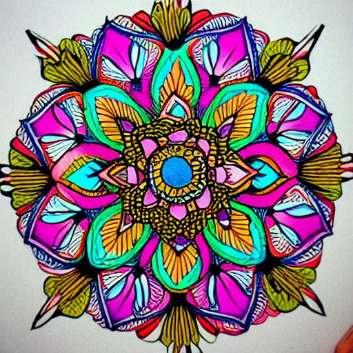 draw , mandala, colorear