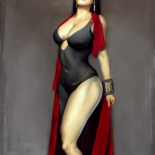 portrait full body female Russian concubine with slim curvy body painting by gaston bussiere, greg rutkowski, yoji shinkawa, yoshitaka amano, tsutomu nihei, donato giancola, tim hildebrandt, oil on canvas, trending on artstation, featured on pixiv, cinematic composition, extreme detail, metahuman creator ,(best quality:1.4), ((masterpiece)),((realistic)), (detailed), Negative prompt: paintings, sketches, (worst quality:2.0),(normal quality:2.0), (low quality:2.0), lowres, ((monochrome)), ((grayscale))(monochrome:1.1), (shota:1.5), ((disfigured)), ((bad art)),((NSFW)), bad-hands-5, Steps: 20, Sampler: DDIM, CFG scale: 7, Seed: 4141018083, Size: 512x768, Model hash: 32c4949218, Model: V08_V08, Denoising strength: 0.5, ENSD: 31337, Hires upscale: 2, Hires steps: 20, Hires upscaler: 4x-UltraSharp

