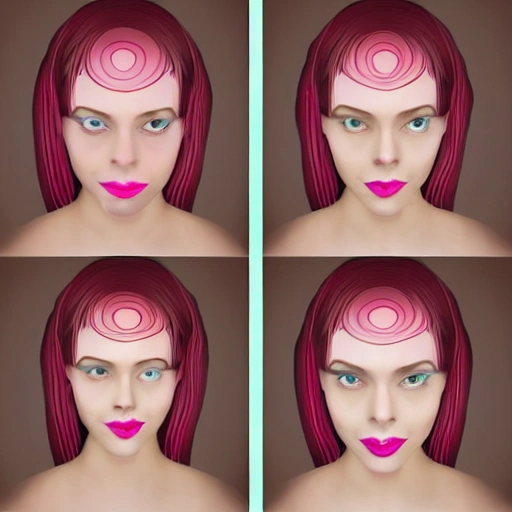 women vector her hair on her face
, 3D, Trippy