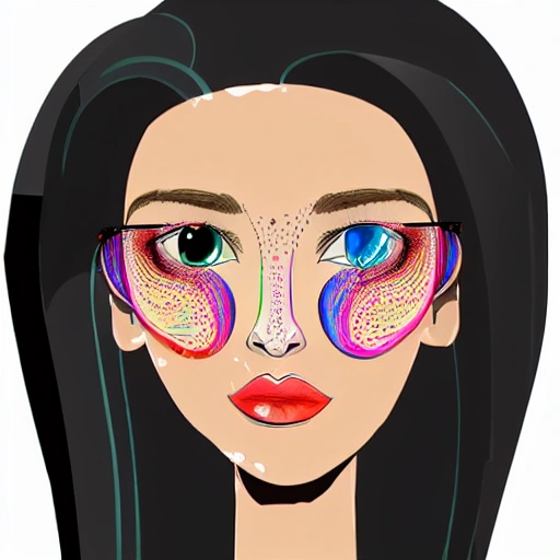 women vector her hair on her face
, 3D, Trippy, Pencil Sketch, Cartoon