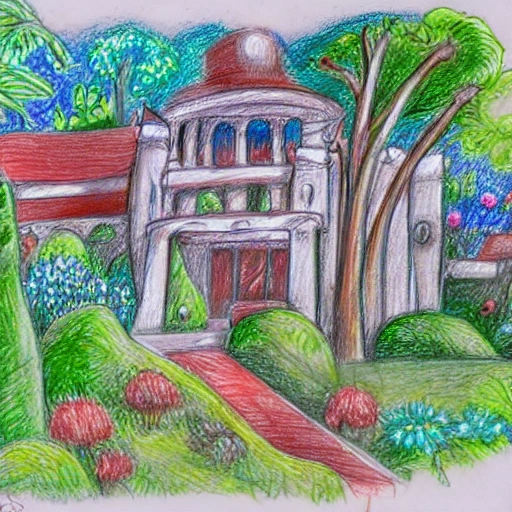 El jardín encantado, Pencil Sketch, Cartoon