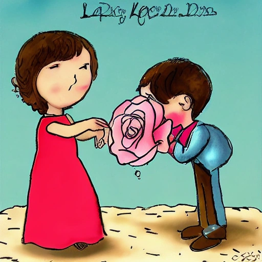 La rosa del amor". Los niños encuentran una rosa con un perfume mágico que hace que quien la huele se enamore instantáneamente., Cartoon