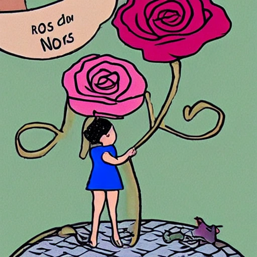 La rosa del amor". Los niños encuentran una rosa con un perfume mágico que hace que quien la huele se enamore instantáneamente., Cartoon