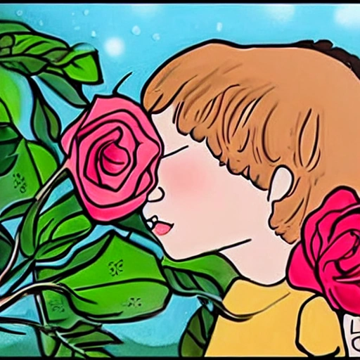 "La rosa del amor". Los niños encuentran una rosa con un perfume mágico que hace que quien la huele se enamore instantáneamente.
, Cartoon